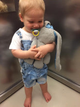 Load image into Gallery viewer, Lily 'n Jack Snuggle Bunny Grey & Blue ears