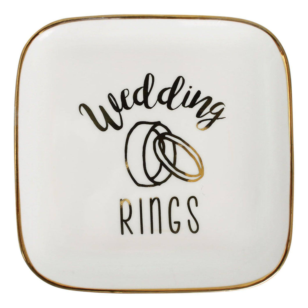 Wedding Rings Trinket Plate