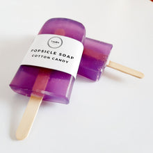 Load image into Gallery viewer, Cotton Candy Popsicle Soap