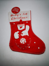 Load image into Gallery viewer, Baby First Christmas Stocking
