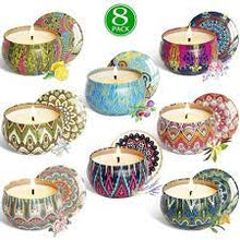 Load image into Gallery viewer, Candles in Mandala Tins

