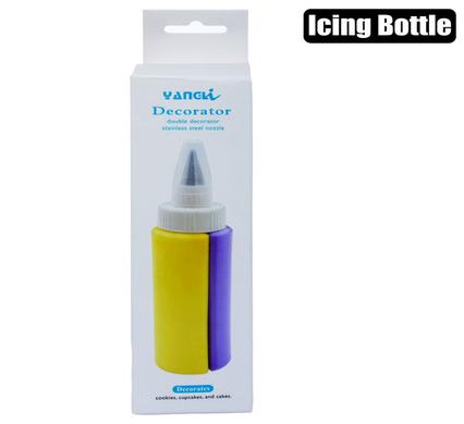 Icing-bottle two chamber w/round tip