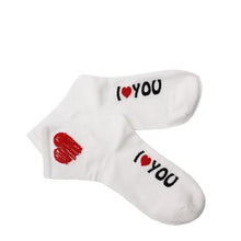 Load image into Gallery viewer, I love you socks,  one size fits most
