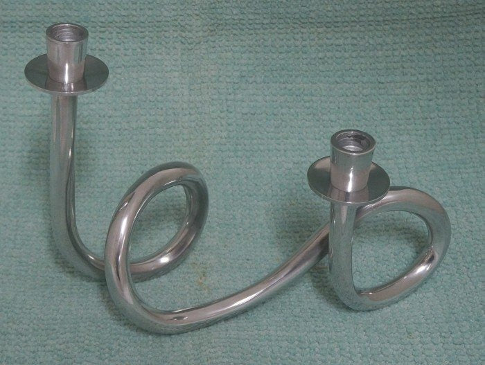 Twirley double Candle Stick