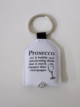 Load image into Gallery viewer, Leather Keyring Prosecco
