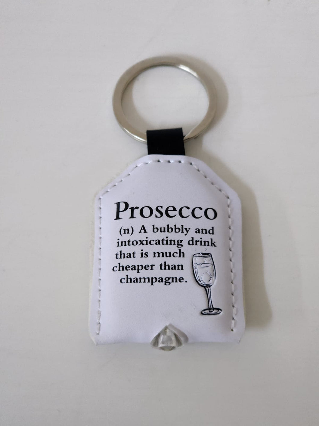 Leather Keyring Prosecco