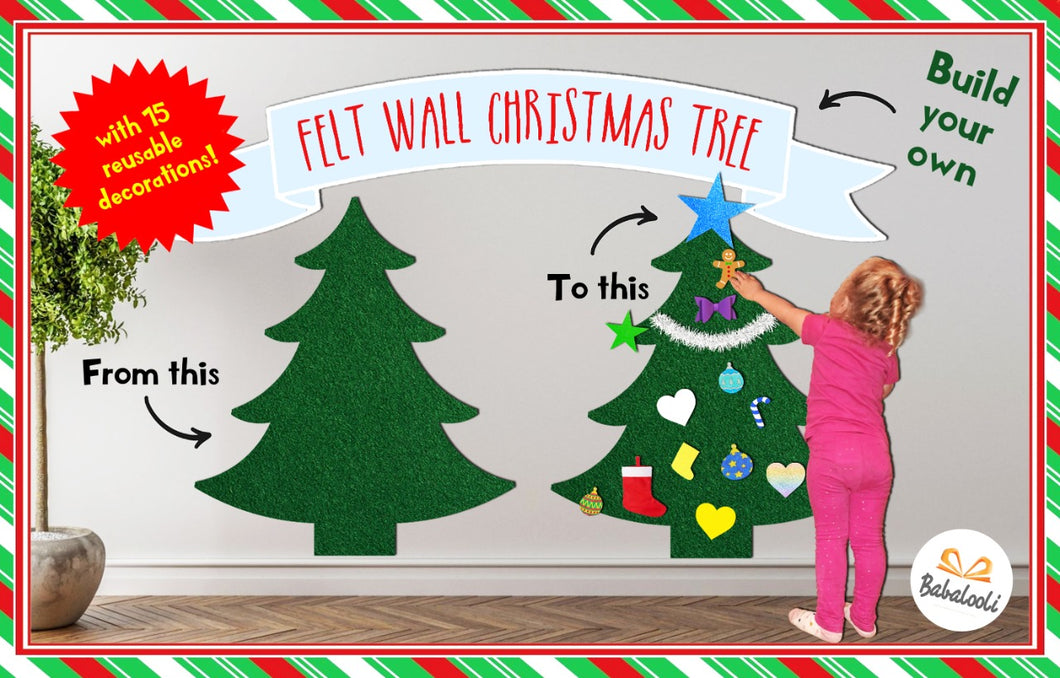 Felt Wall Christmas Tree