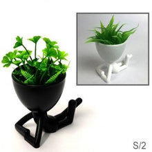 Load image into Gallery viewer, lil men Flower pot
