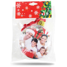 Load image into Gallery viewer, Christmas photo frame bauble
