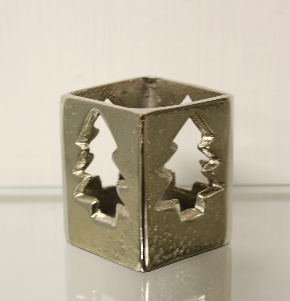 Tree metal Candle Votive set of 2