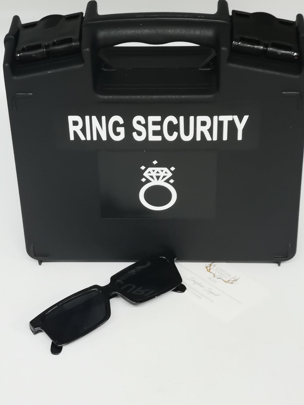 Ring Bearer Security Box & kids Sunglasses Wedding