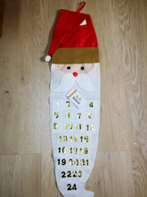 Load image into Gallery viewer, Advent  Santa countdown calendar
